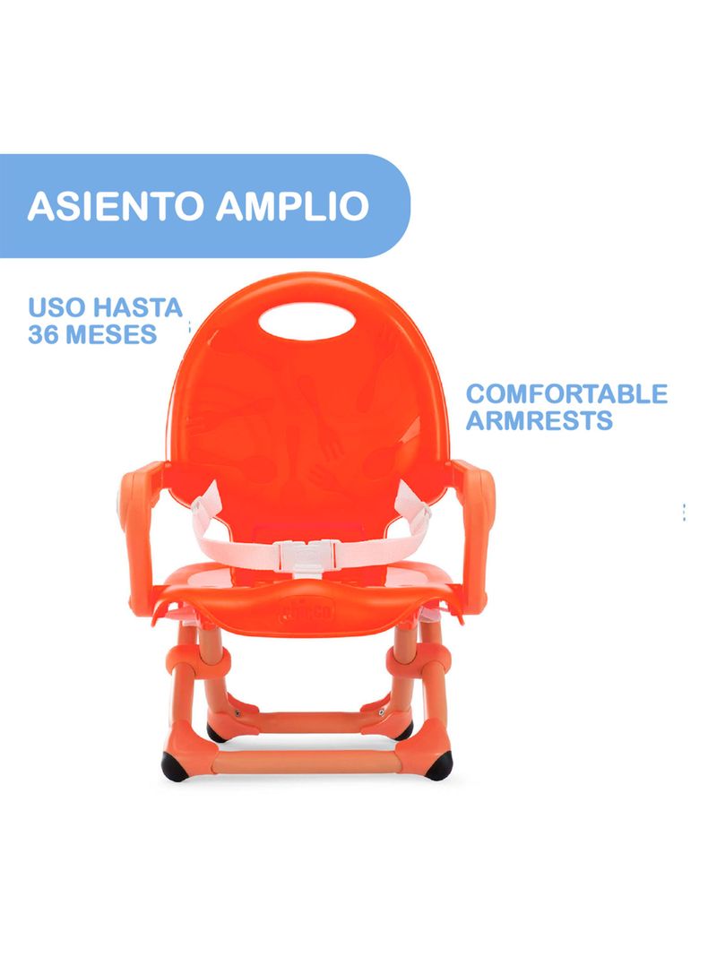 Silla para Comer Tipo Booster Pocket Snack Poppy Red-3
