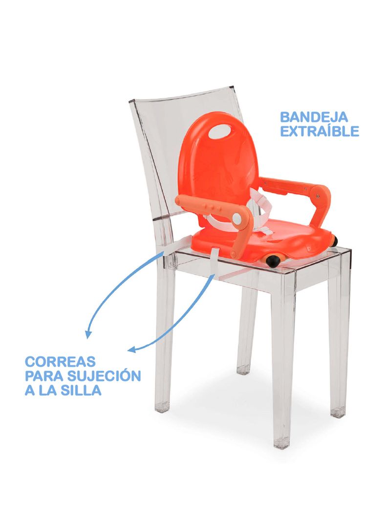 Silla para Comer Tipo Booster Pocket Snack Poppy Red-1