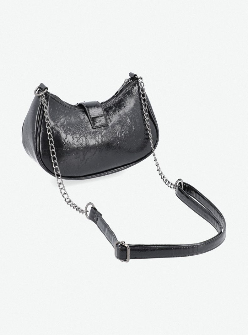 Cartera Bandolera con Hebillas Metálicas-4