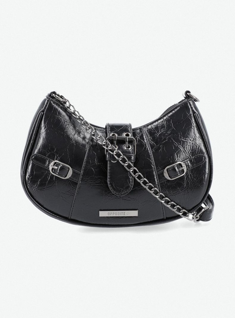 Cartera Bandolera con Hebillas Metálicas-2