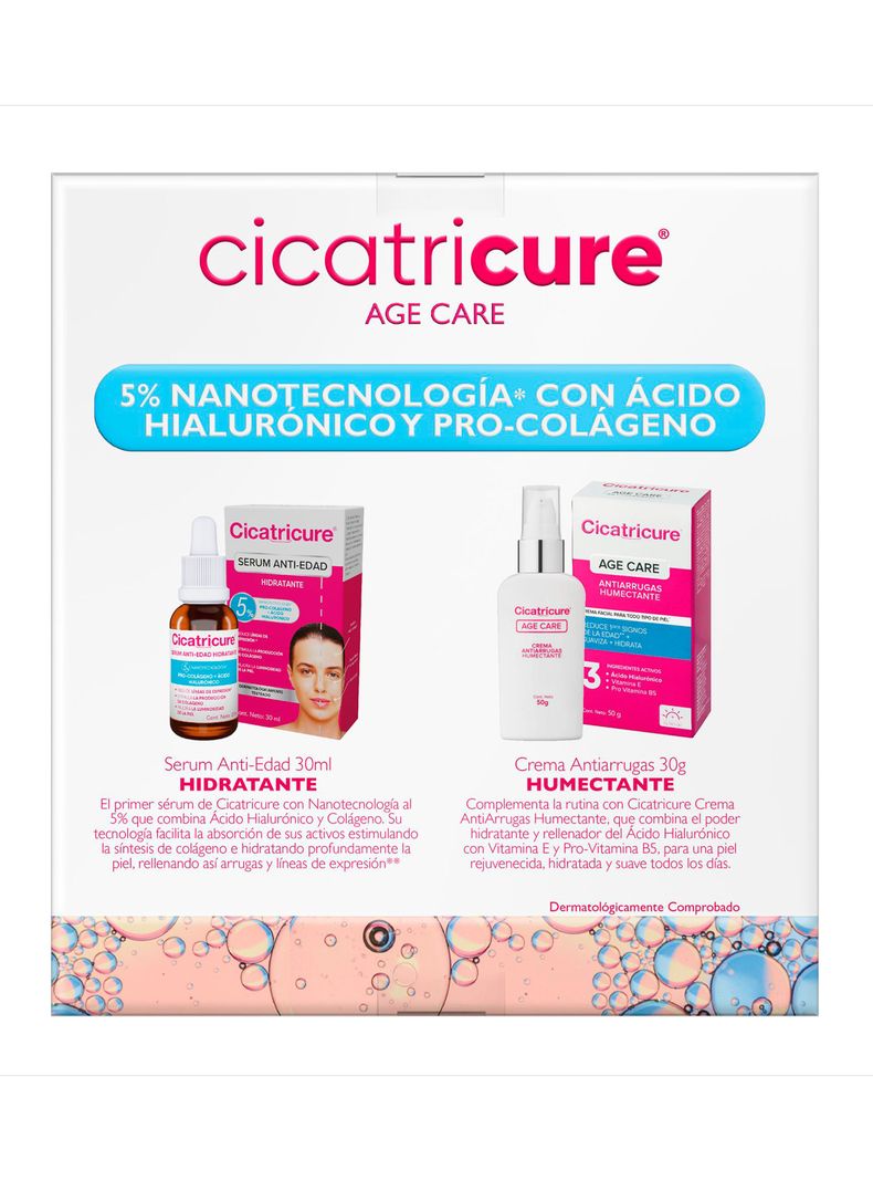 Set Cicatricure Serum Hidratante 30 ml + Age Care Humectante 50 g-1