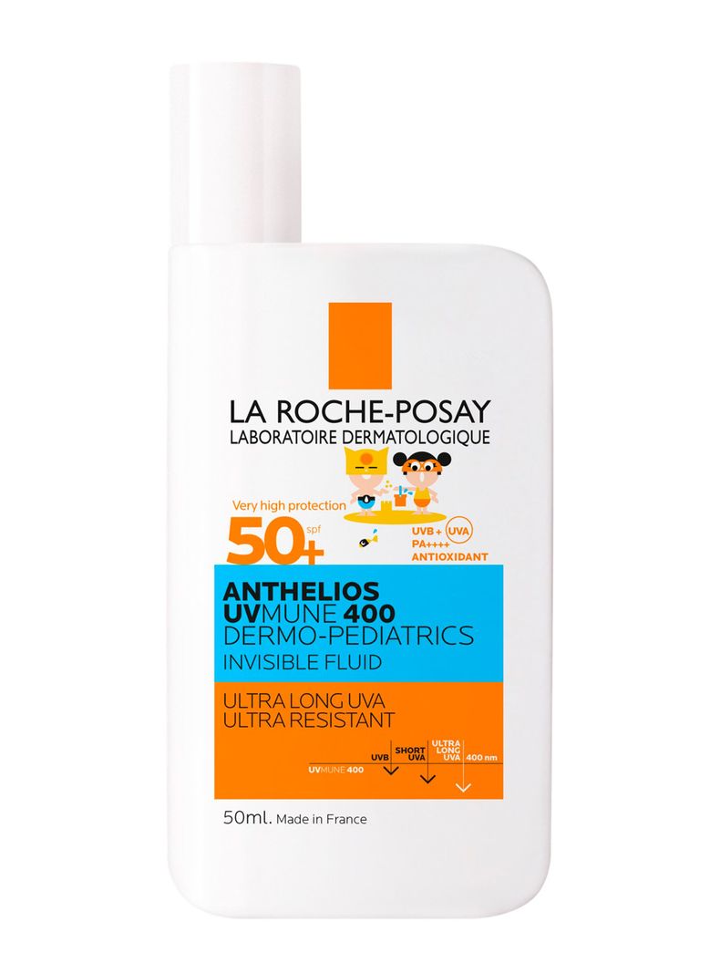 Protector Solar Rostro Niños UV Mune 400 Dermo-Pediatrics Hydrating Fluid FPS 50+-0