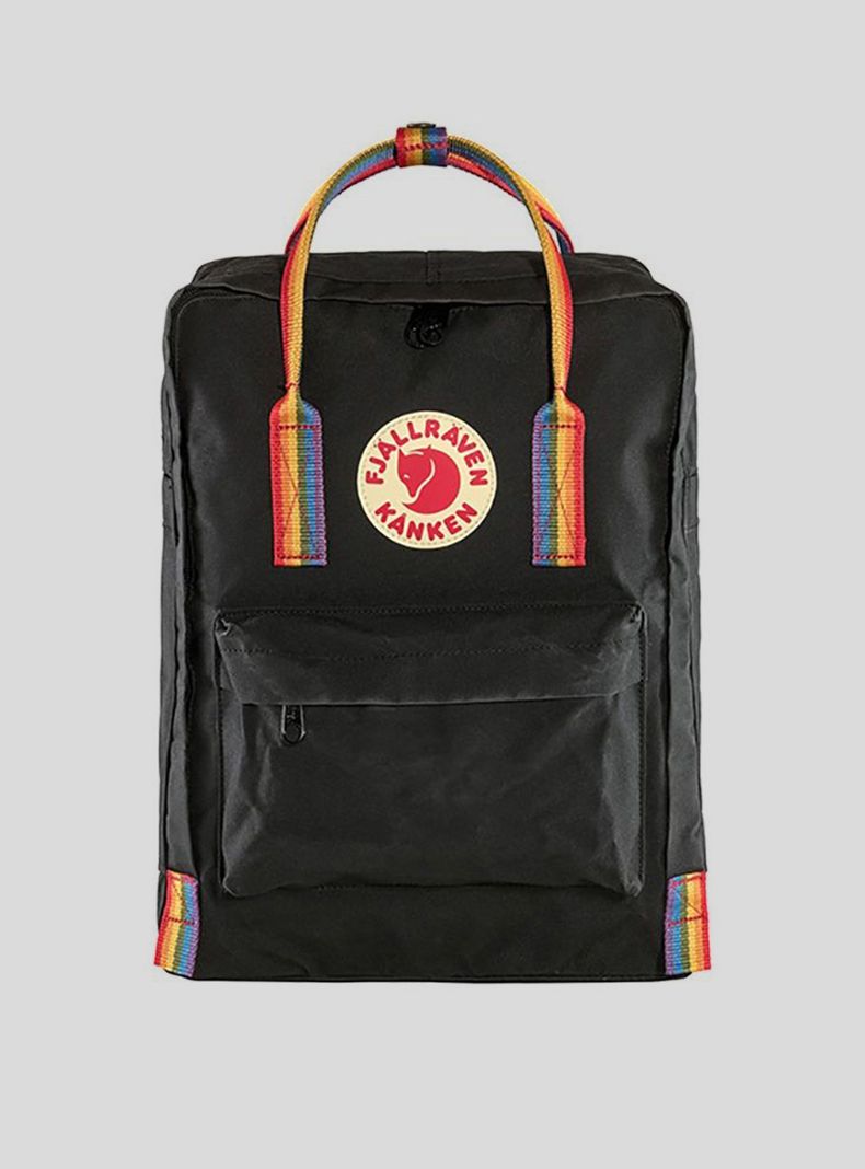 Mochila Kanken Rainbow Black-Rainbow