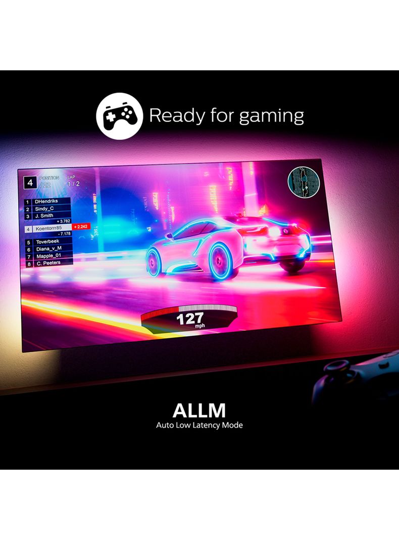 LED Ambilight 50” UHD 4K 50PUD7906 Android Smart TV-8