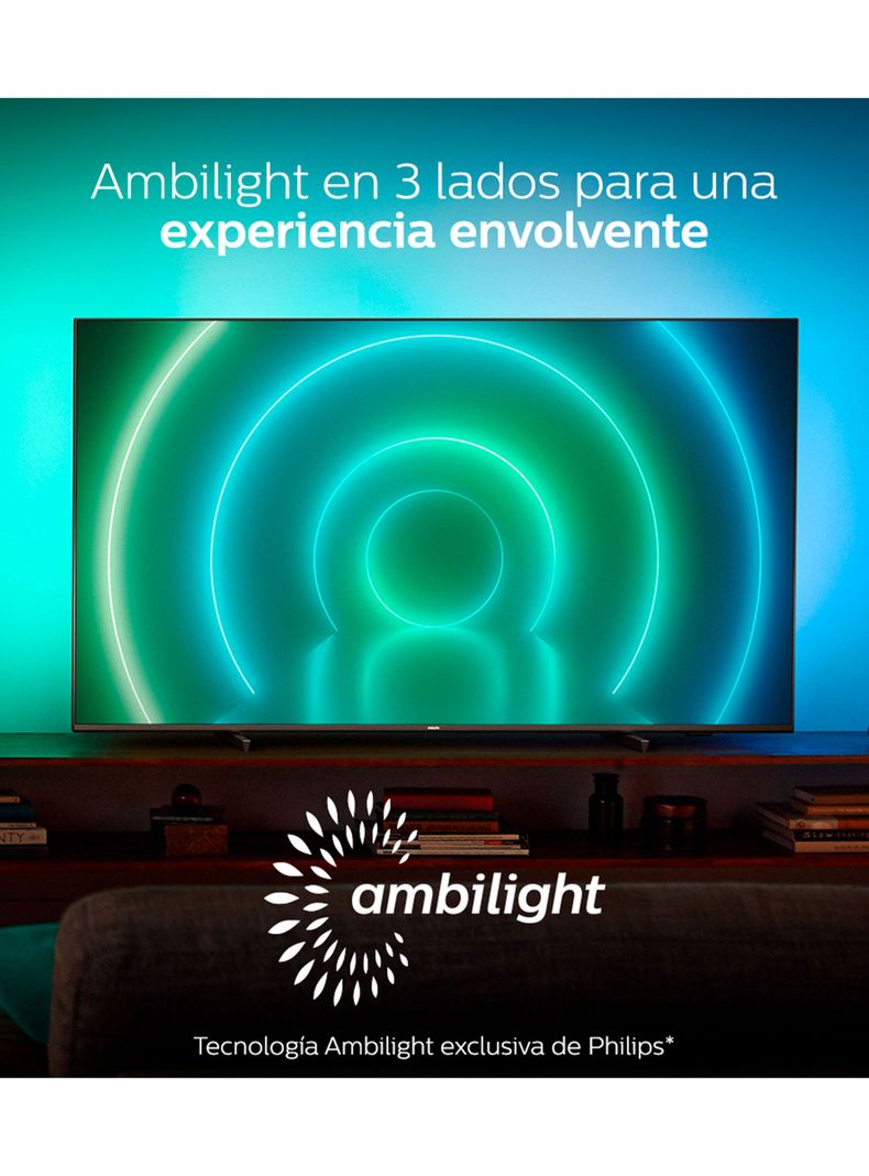 LED Ambilight 50” UHD 4K 50PUD7906 Android Smart TV-4