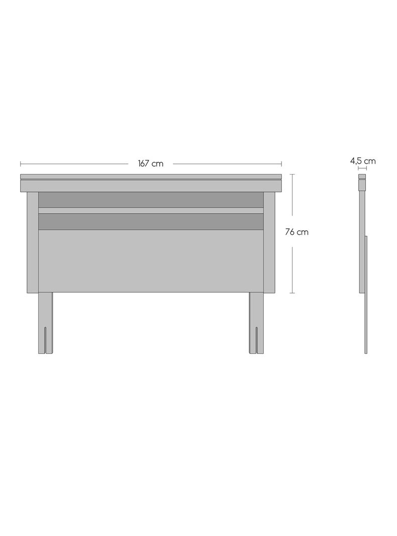Cama Europea Bamboo Base Normal 2 Plazas + Set Mallorca-1