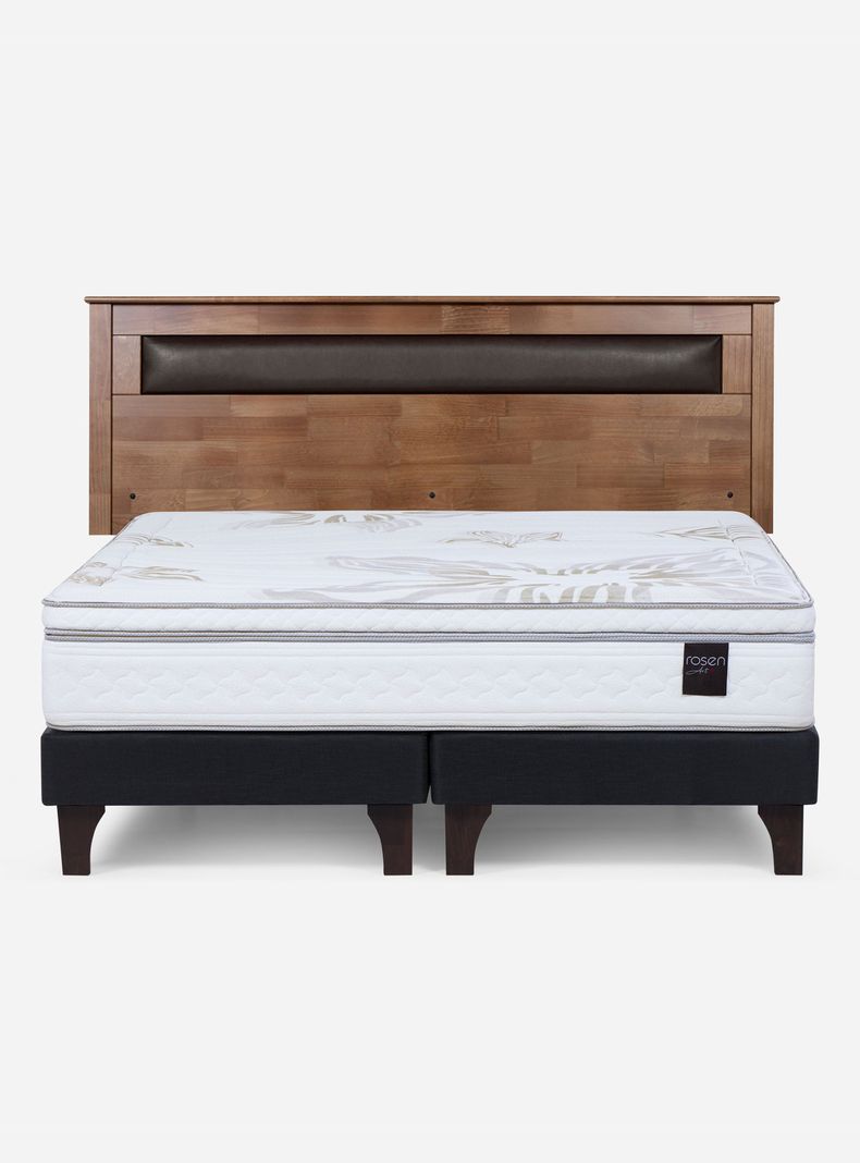 Cama Europea Art 4 King + Respaldo Ferrara-1