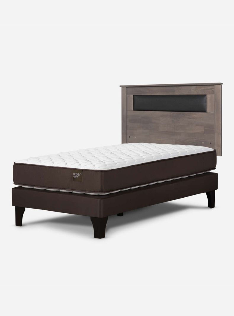 Cama Europea Ergo T 1 Plaza + Respaldo-0