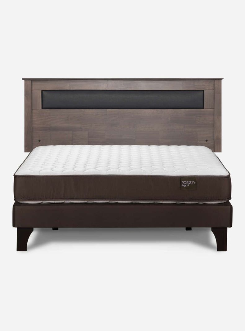 Cama Europea Ergo T 2 Plazas + Respaldo Ferrara-1