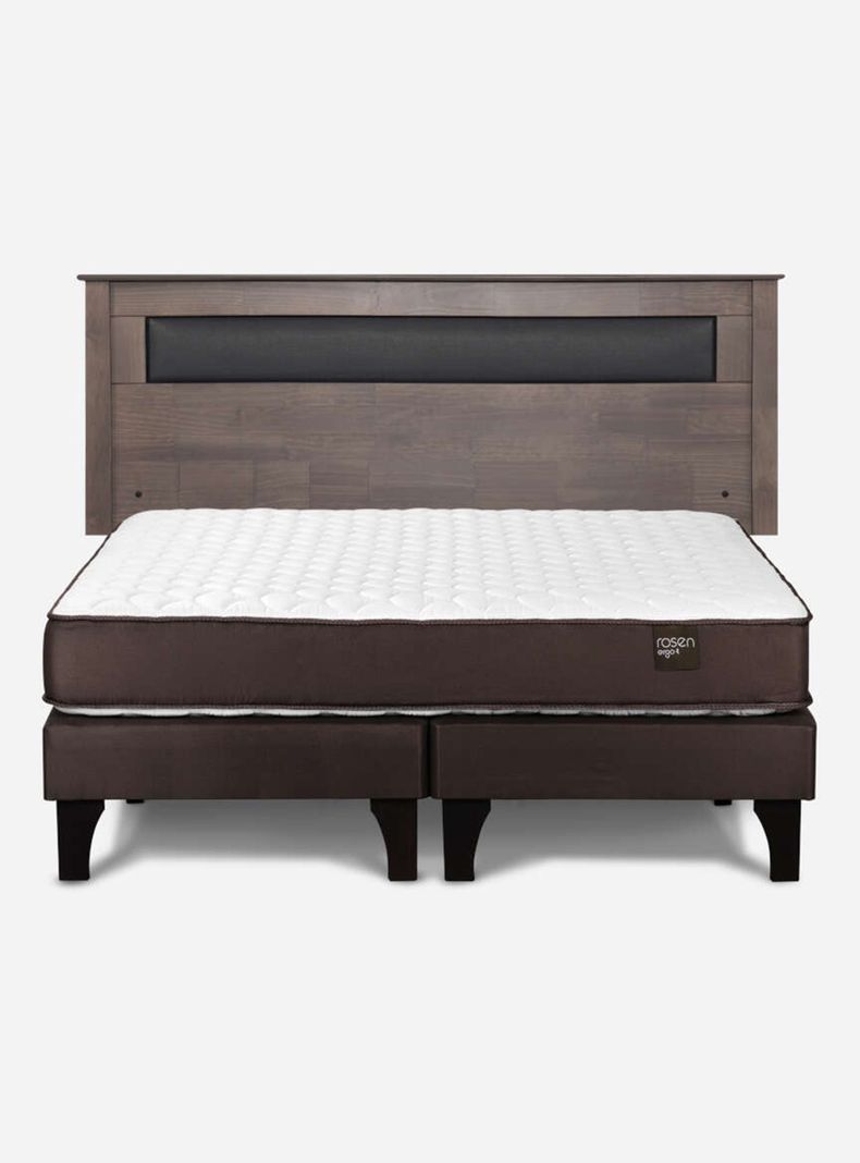Cama Europea Ergo T 2 Plazas Base Dividida Respaldo Ferrara-1