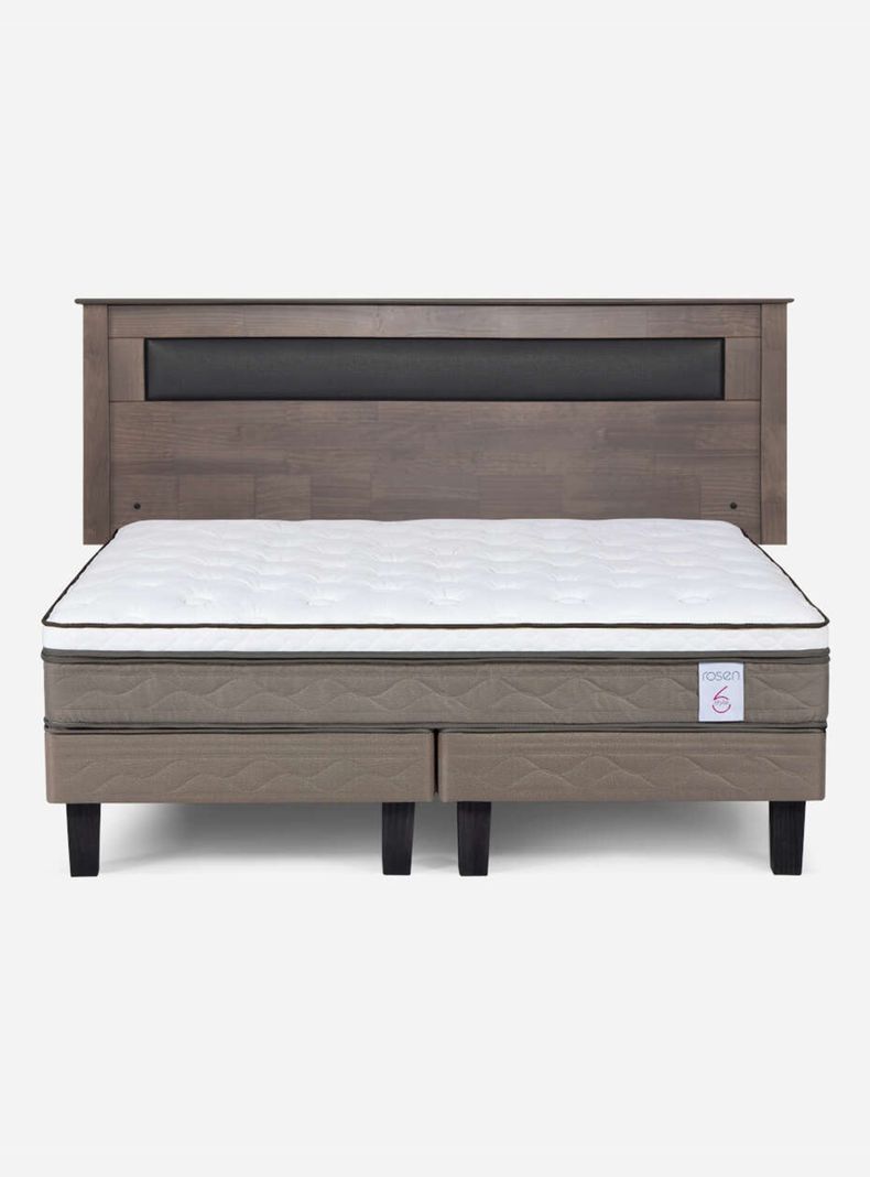 Cama Europea New Style 6 King + Respaldo-1