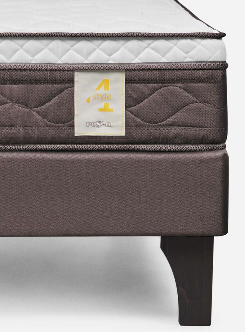 Cama Europea New Style 4 Plus Base Dividida 2 Plazas + Set Muebles-5