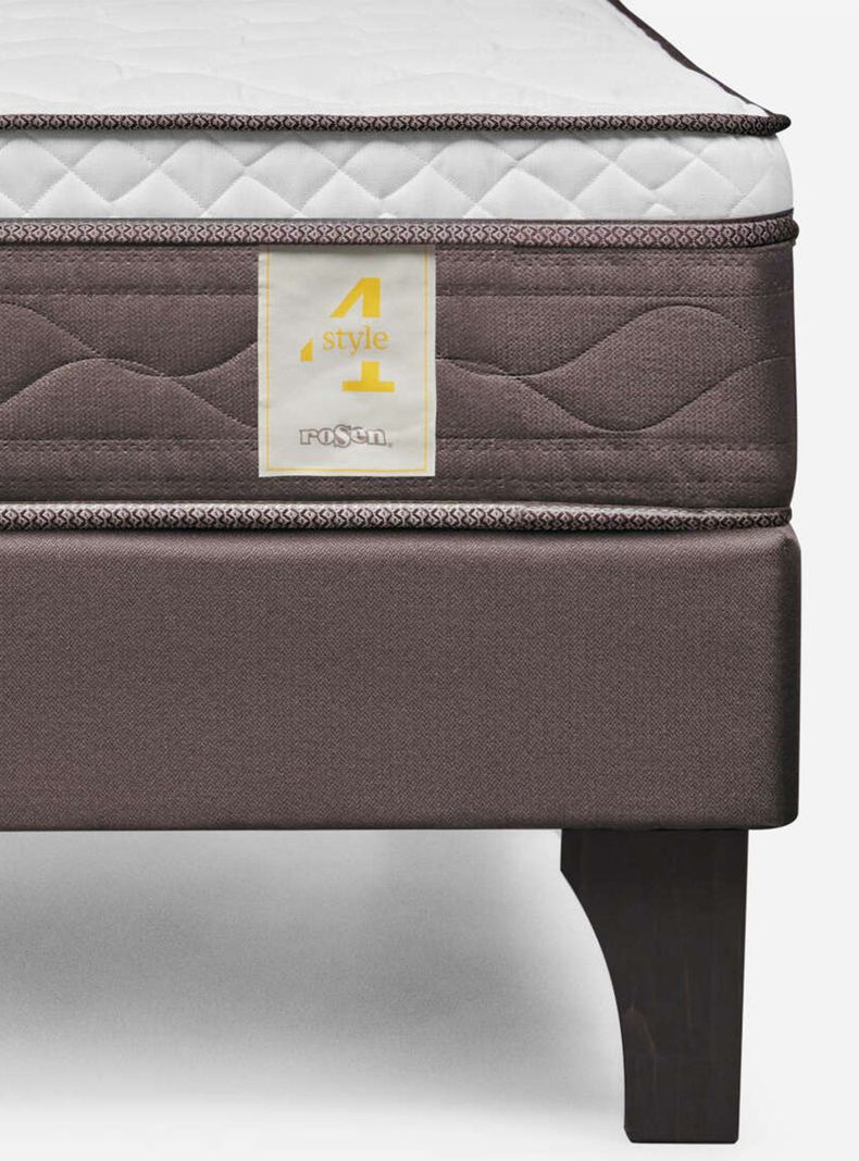 Cama Europea New Style 4 Plus 1 Plaza + Respaldo-5