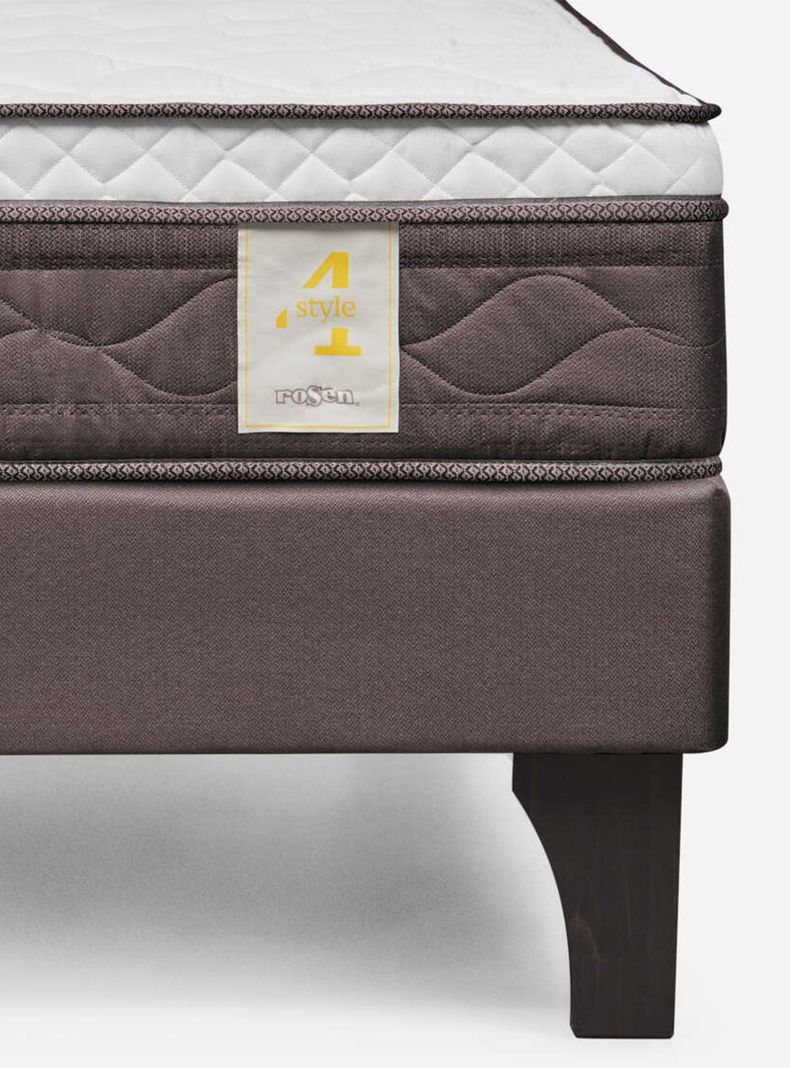 Cama Europea New Style 4 Plus Base Dividida 2 Plazas Respaldo-5