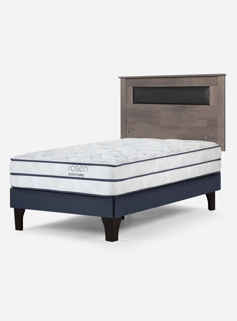 Cama Europea Autonomy 1.5 Plazas + Respaldo-0