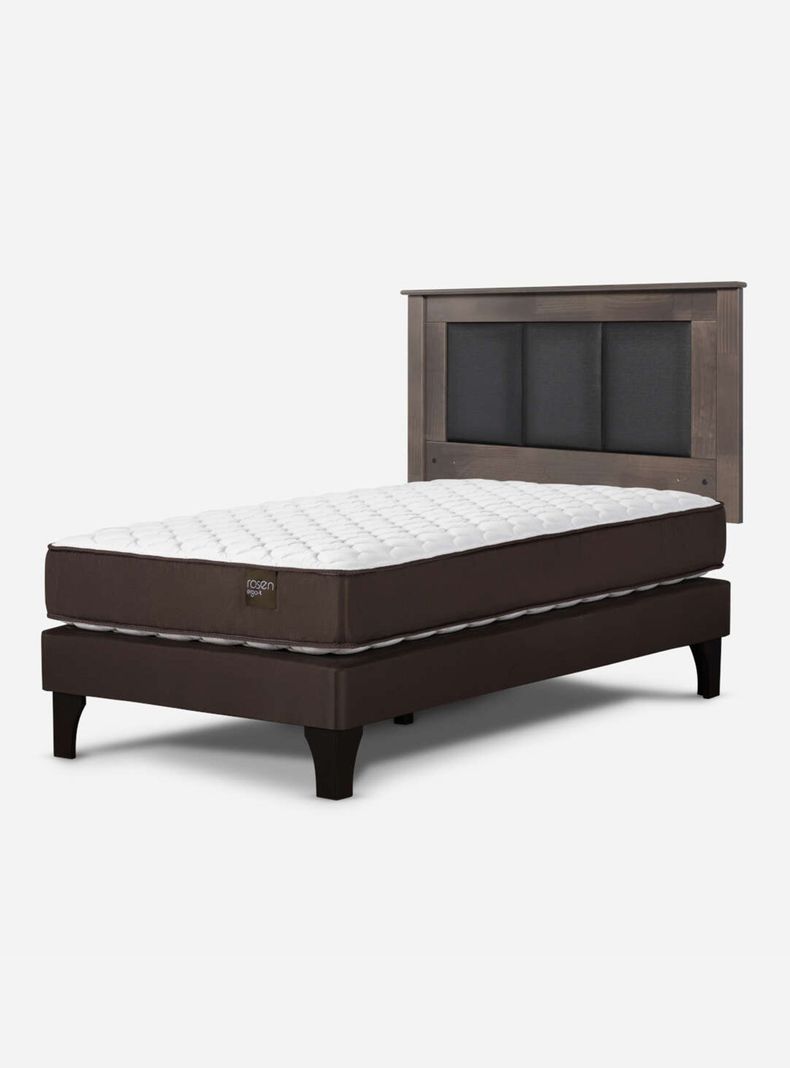 Cama Europea Ergo T 1 Plaza  Respaldo-0