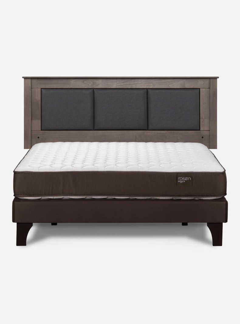 Cama Europea Ergo T 2 Plazas + Respaldo Rachel-1