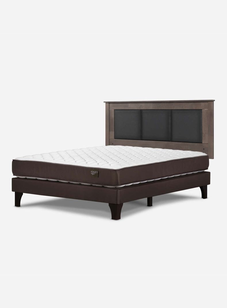 Cama Europea Ergo T 2 Plazas + Respaldo Rachel-0