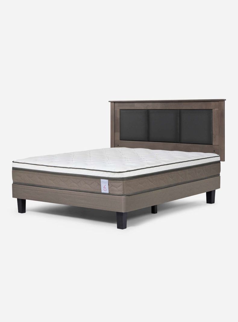 Camas Europeas New Style 6 2 Plazas Respaldo-0