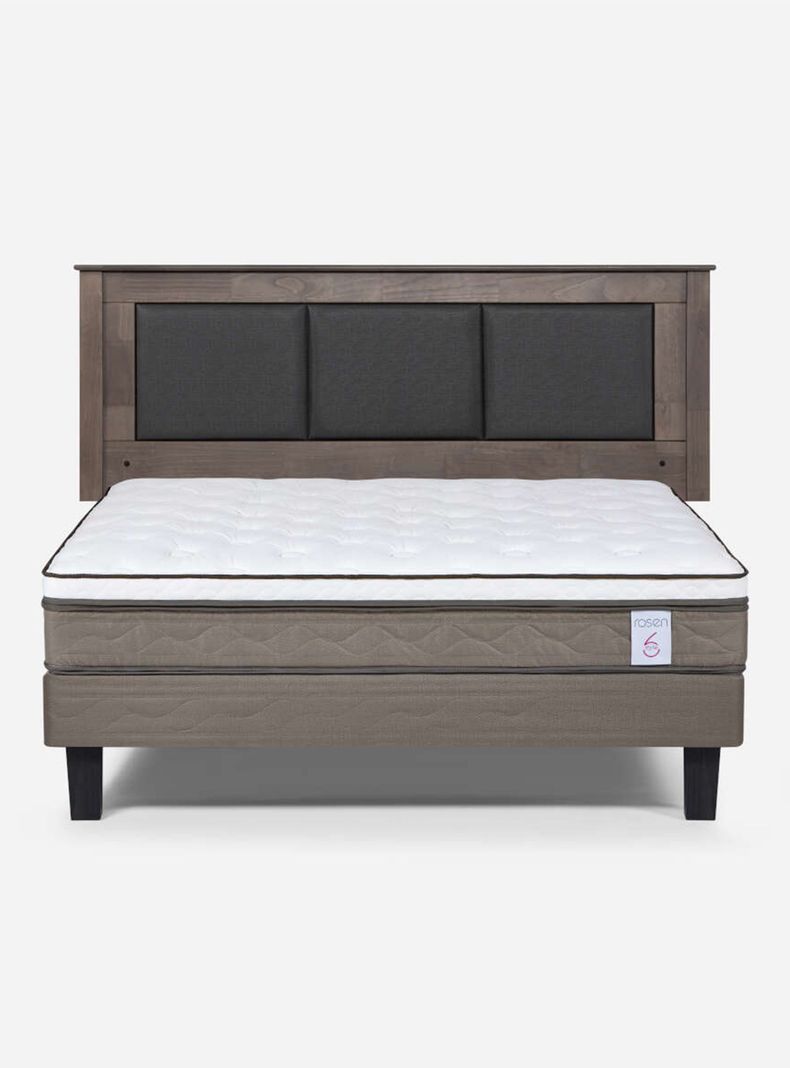 Camas Europeas New Style 6 2 Plazas Respaldo-1