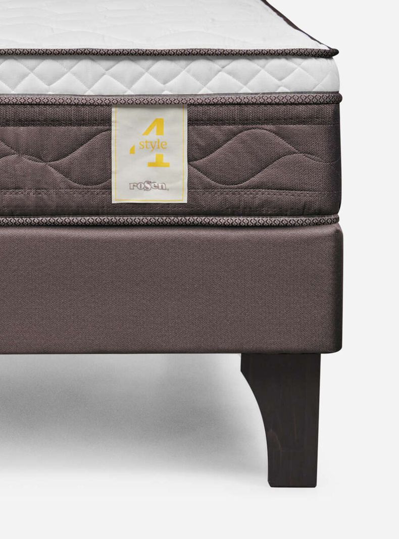Cama Europea New style 4 plus King + Respaldo-5