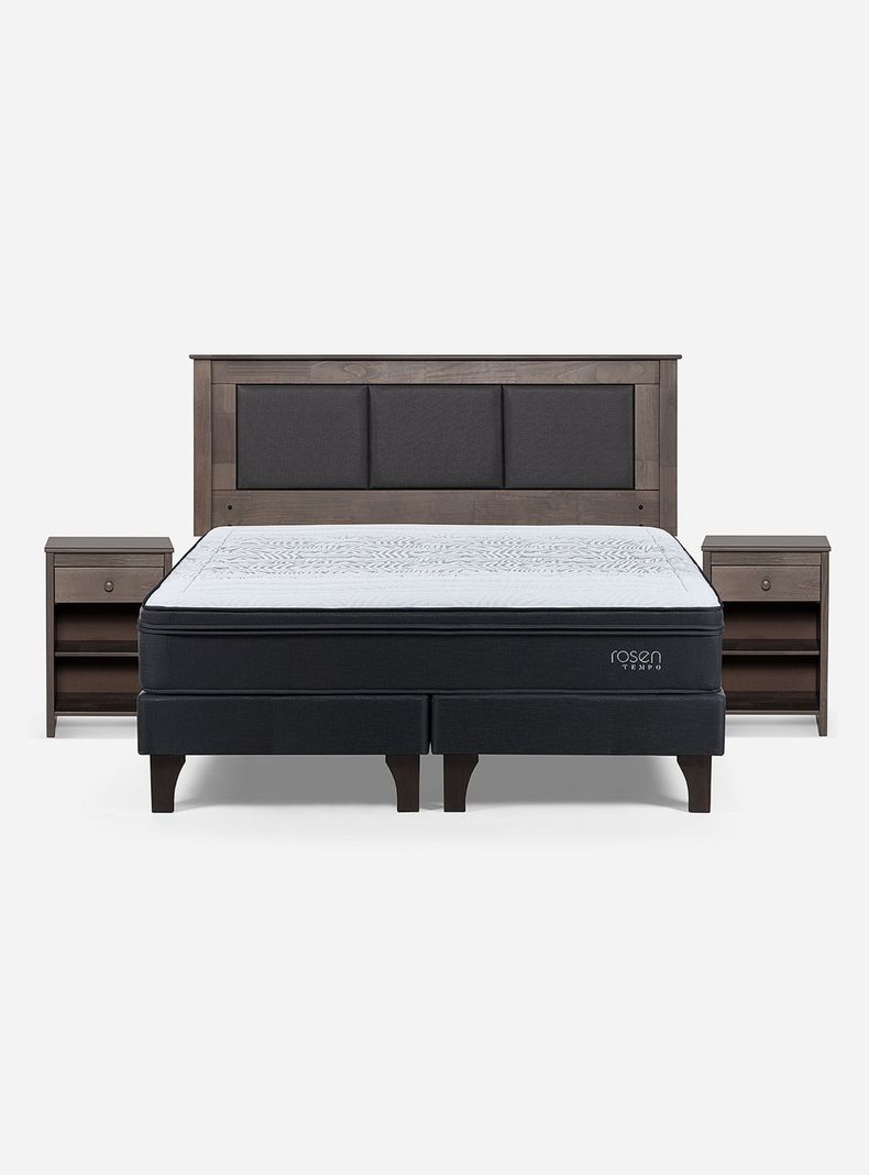 Cama Europea Tempo King + Set de Muebles Rachel-1