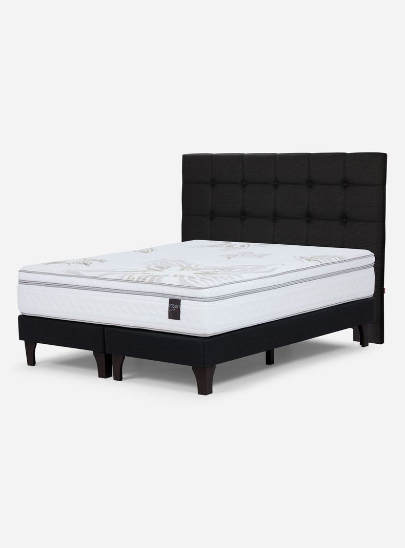 Cama Europea Art 4 Súper King + Respaldo Issey-0