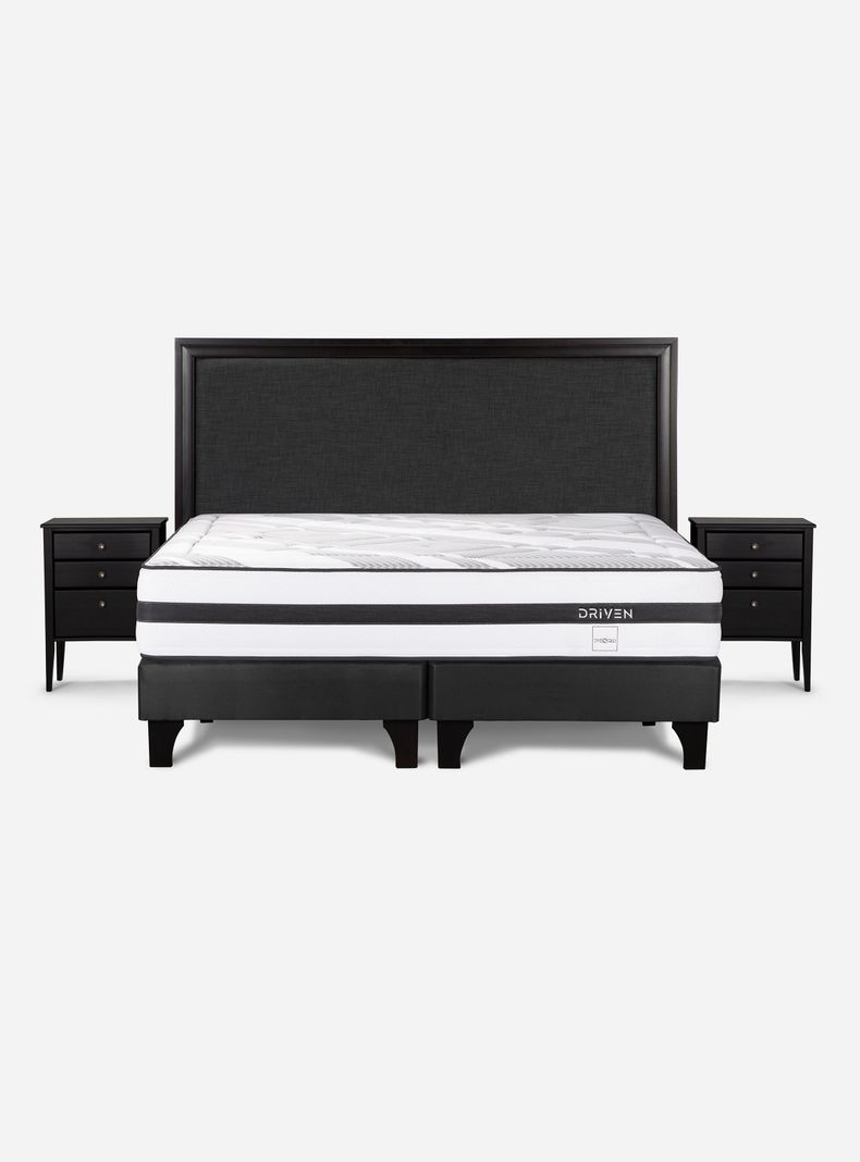 Cama Europea Driven Súper King +  Set de Muebles Nolita-1