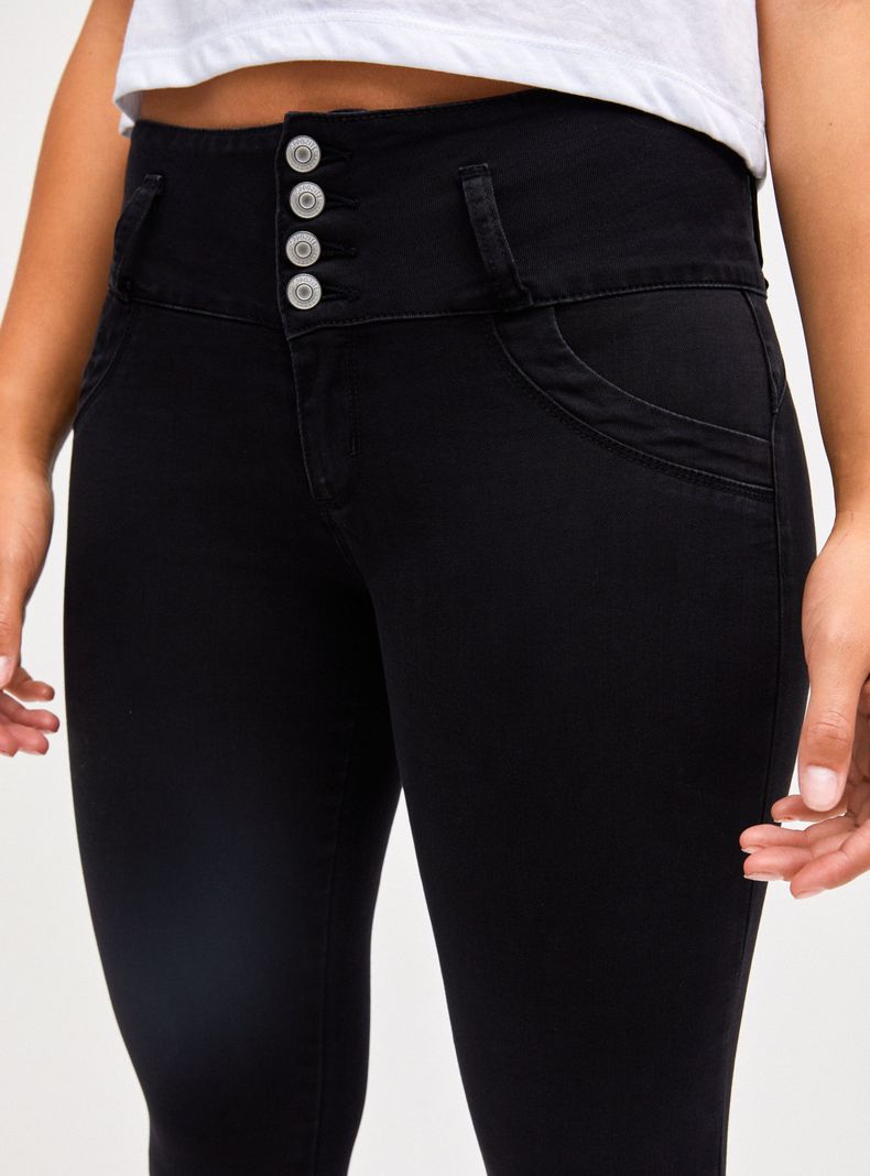 Jeans 4 Botones High Rise Super Skinny-2