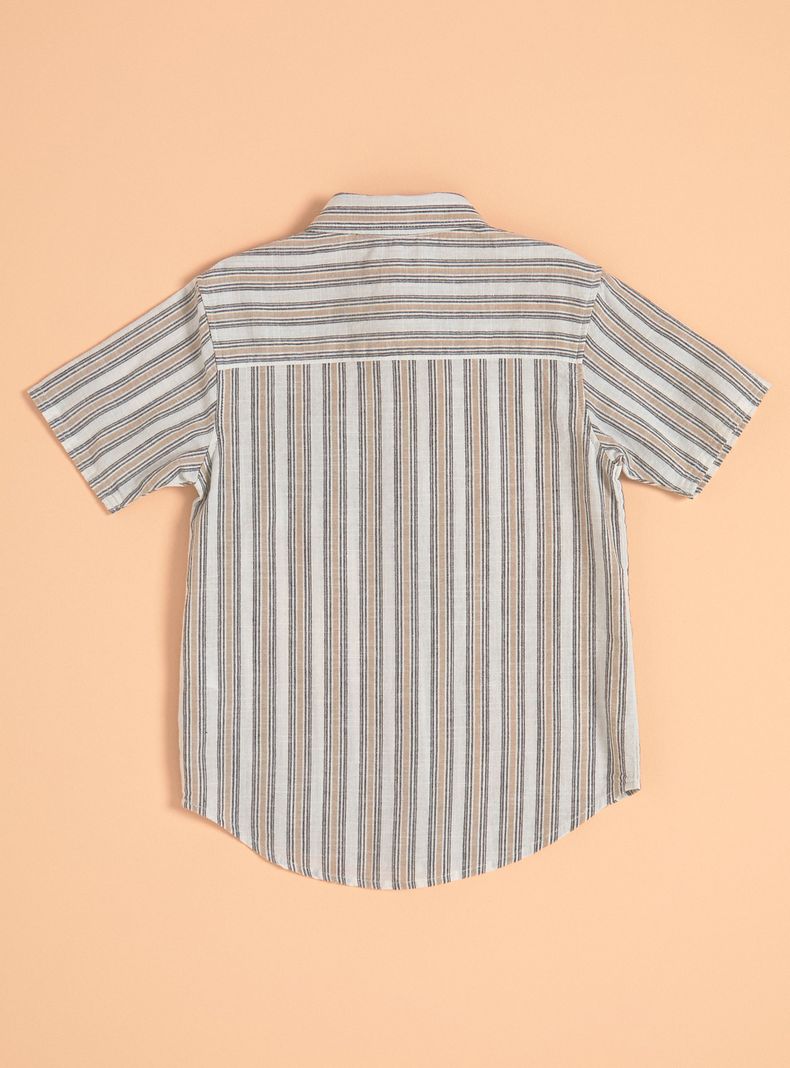 Camisa Manga Corta a Rayas-1