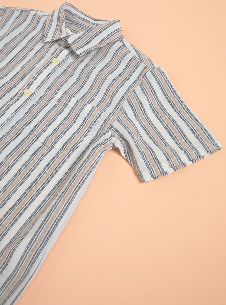Camisa Manga Corta a Rayas-2