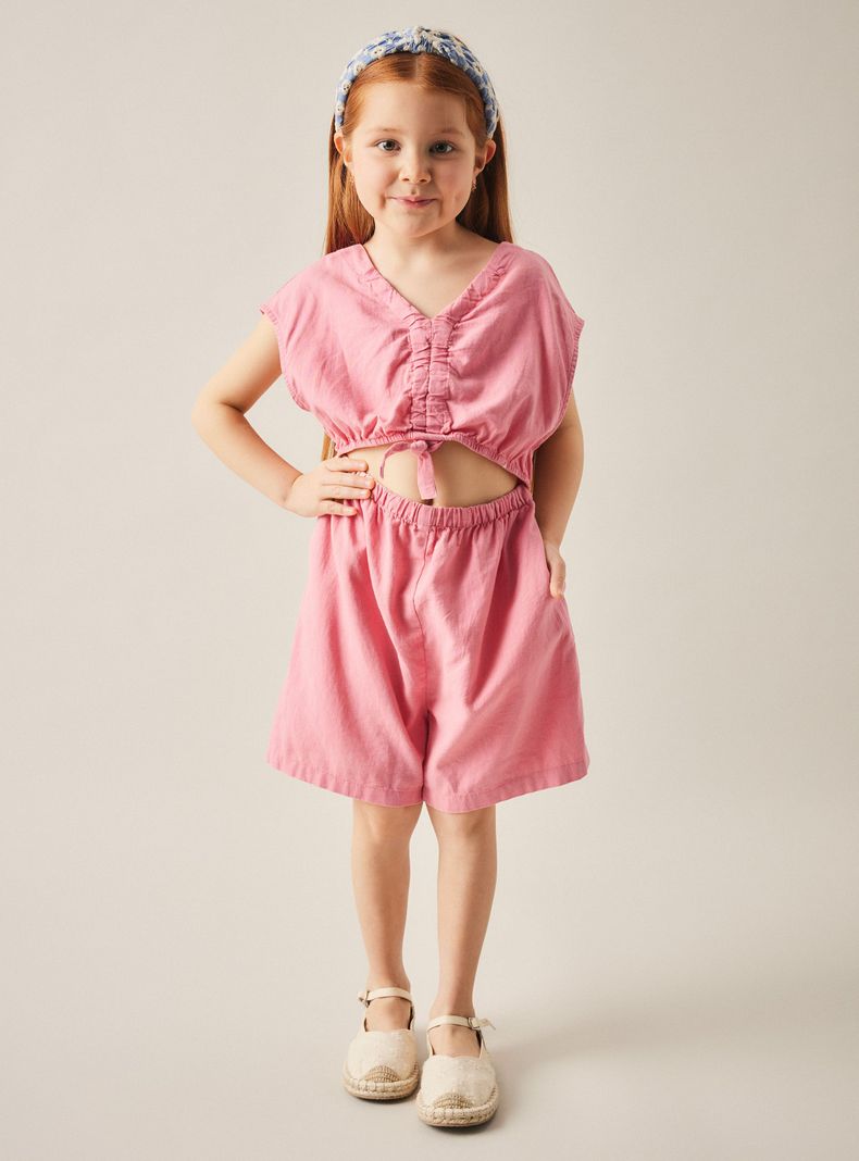 Enterito Lino Corto con Cut Out-5