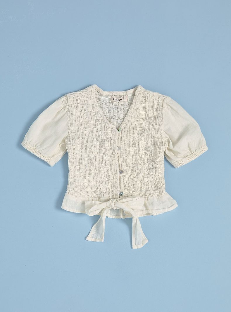 Blusa Lino Panal Lazo-0