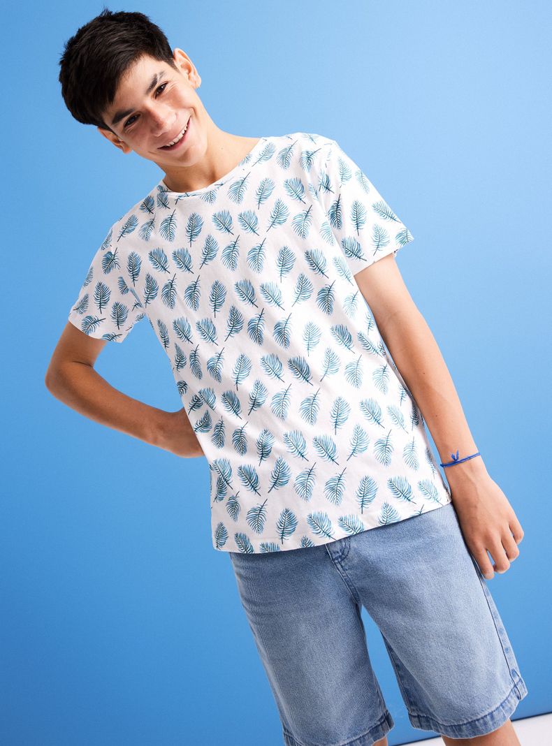 Polera Estampada Tropical-0