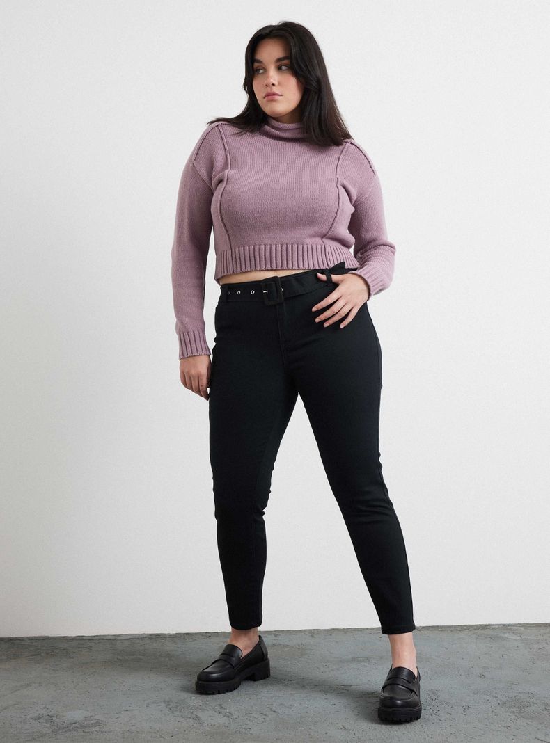 Jeans Super Skinny Cinturón-8