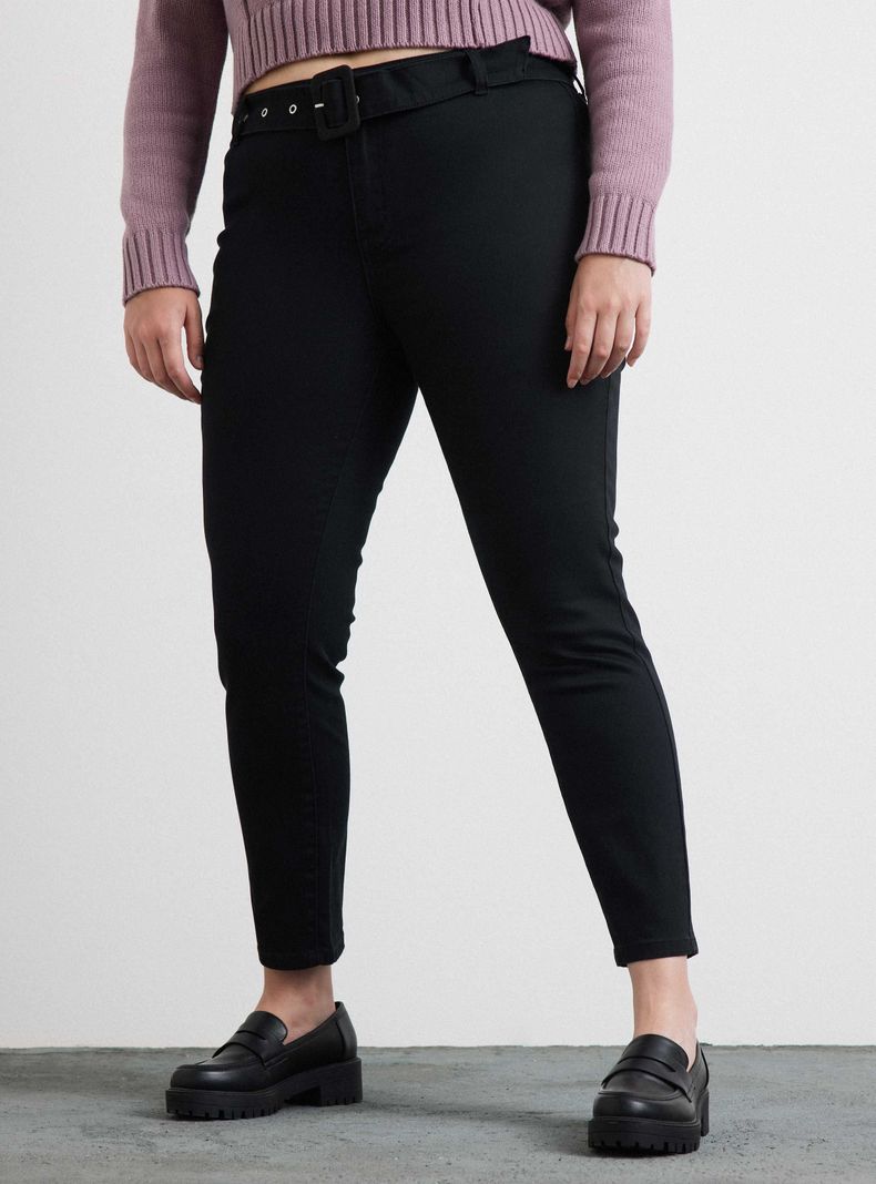 Jeans Super Skinny Cinturón-4