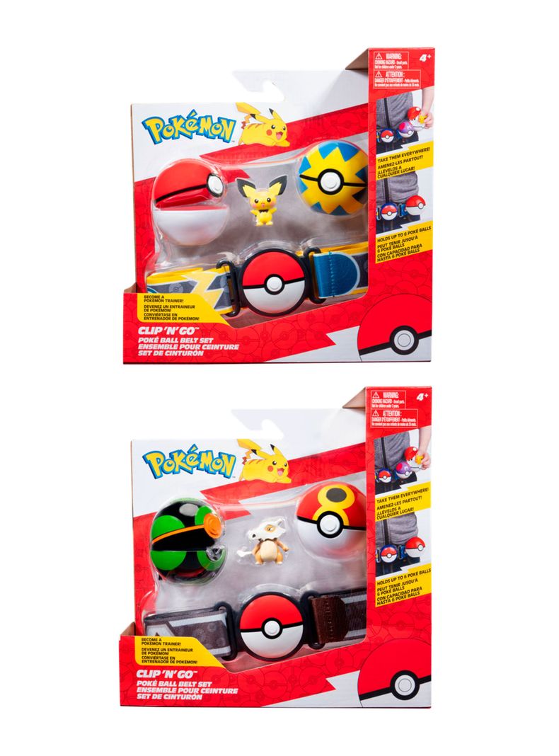 Cinturón Entrenador Pokemon + Figura-0