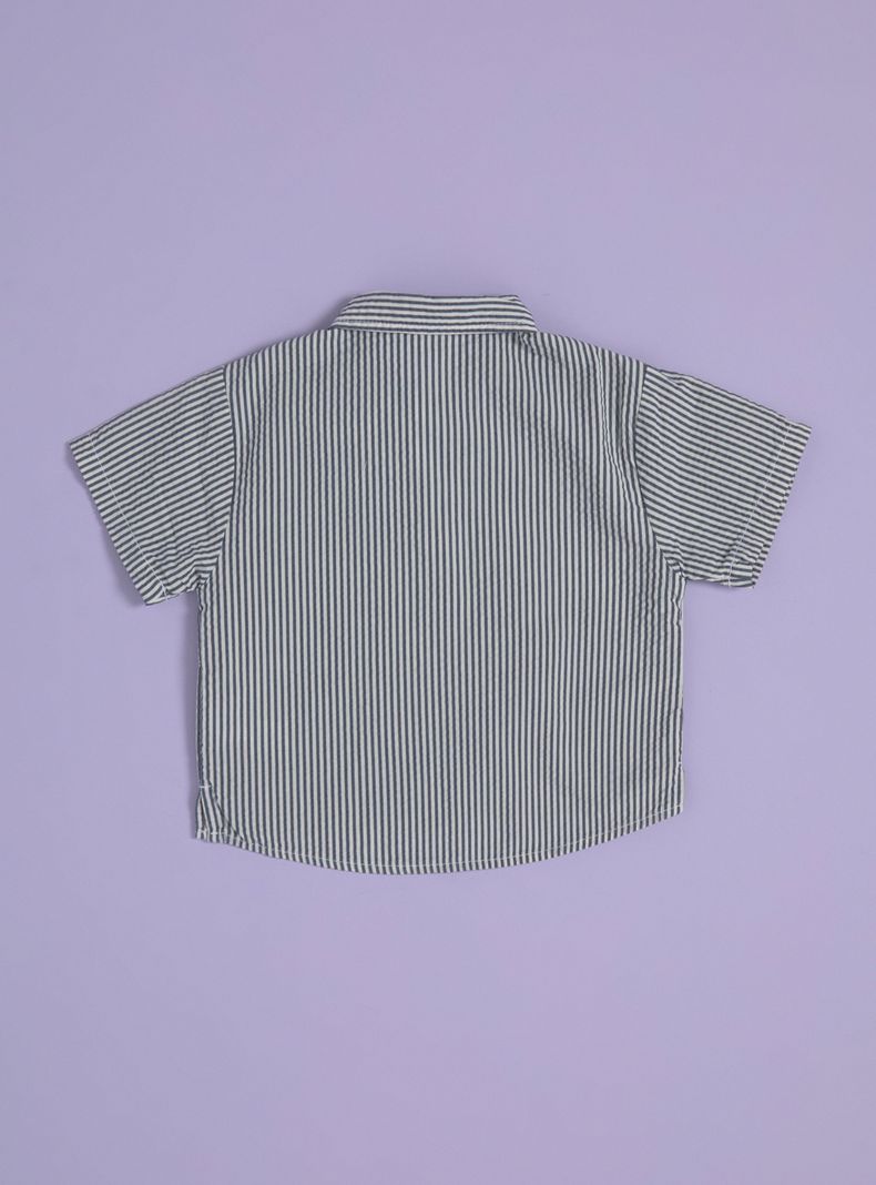 Camisa de Vestir con Rayas Muy Finas-1