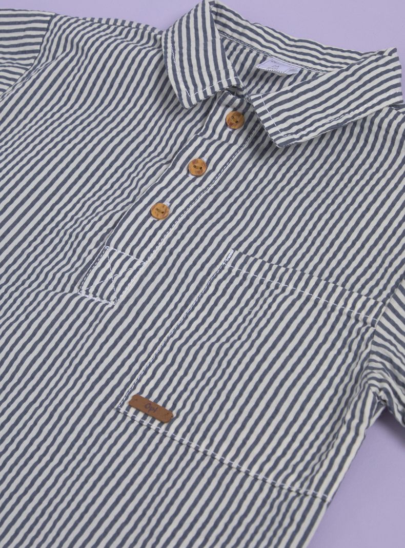 Camisa de Vestir con Rayas Muy Finas-2