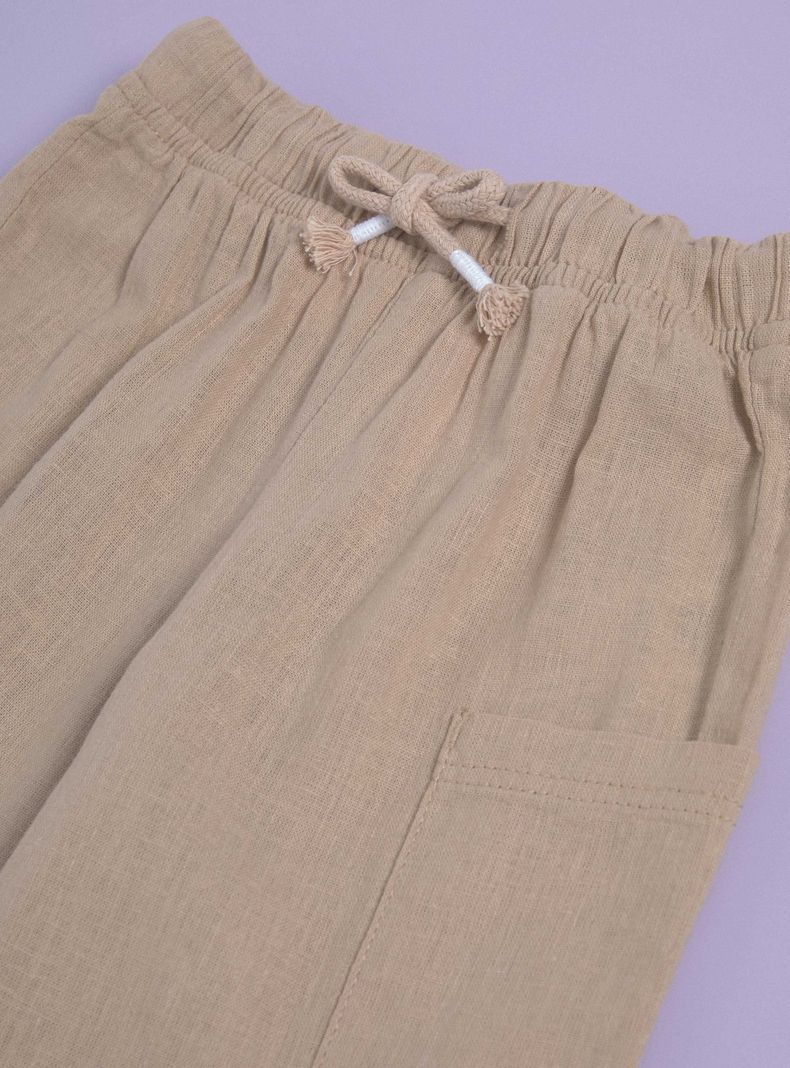 Pantalón con Bolsillos Laterales y Cordón-2