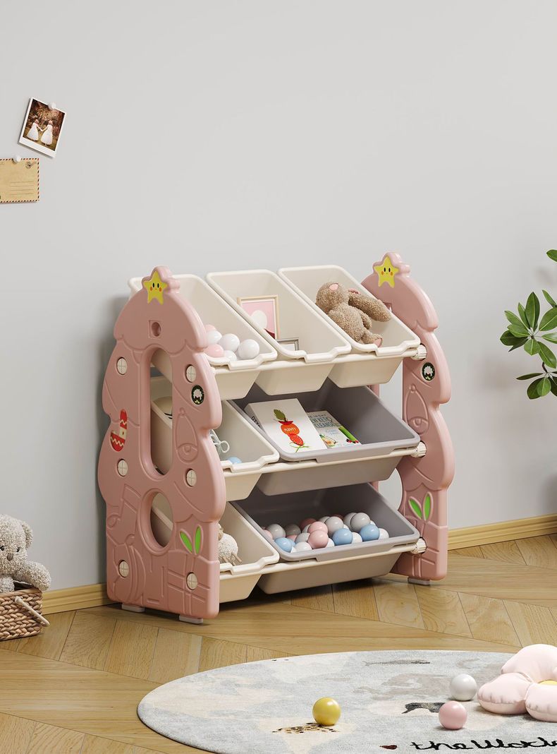 Estante Rosado Sunny 7 Cajas-3