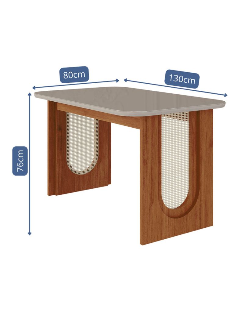 Juego Comedor Valentina + 4 Sillas Fernanda Beige-1