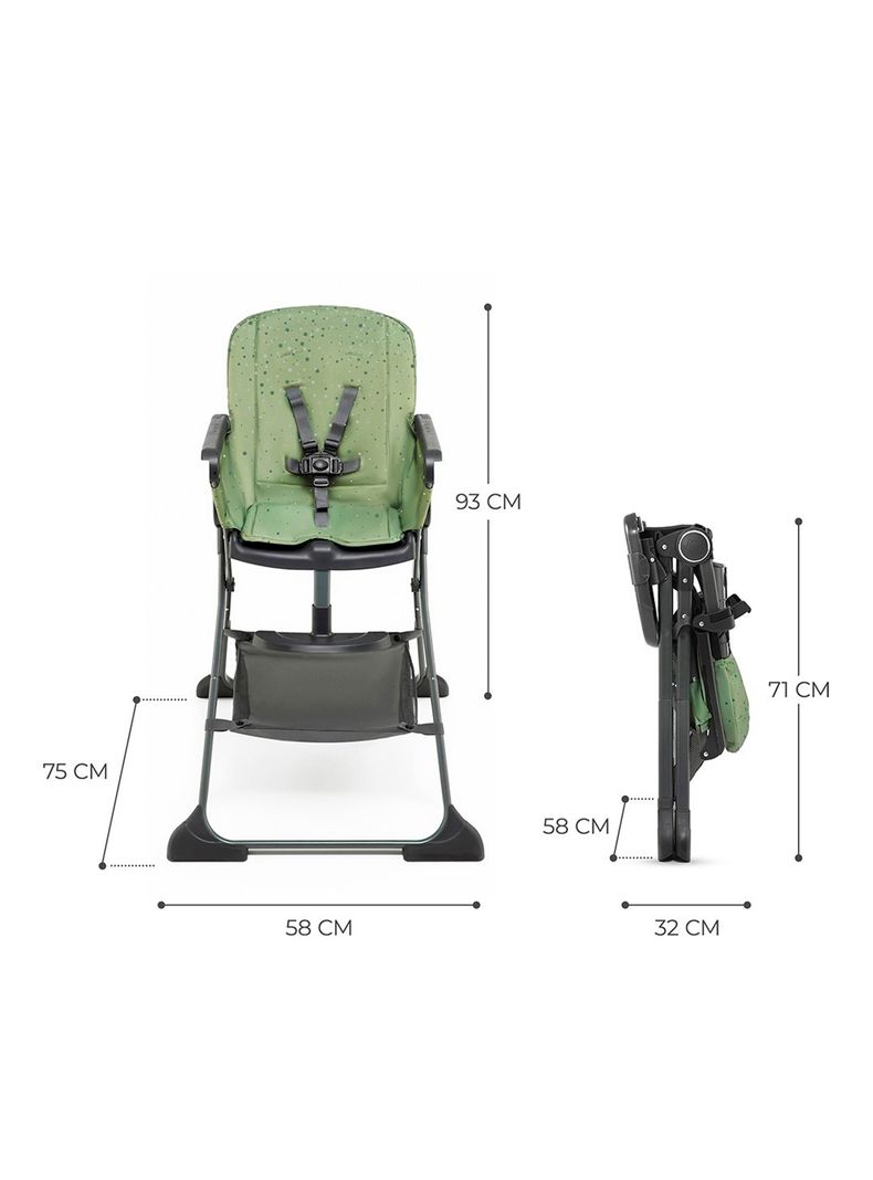 Silla de Comer Foldee Green-1