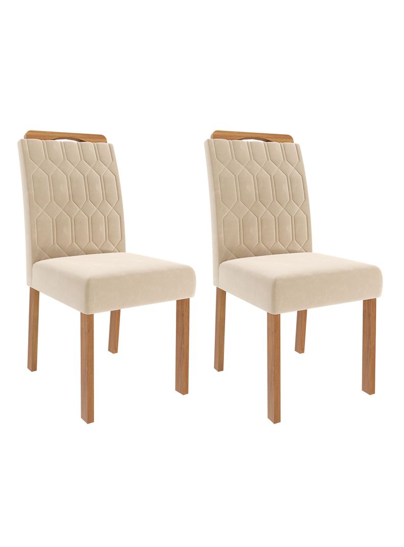 Juego Comedor Ana + 4 Sillas Paola Nude-3