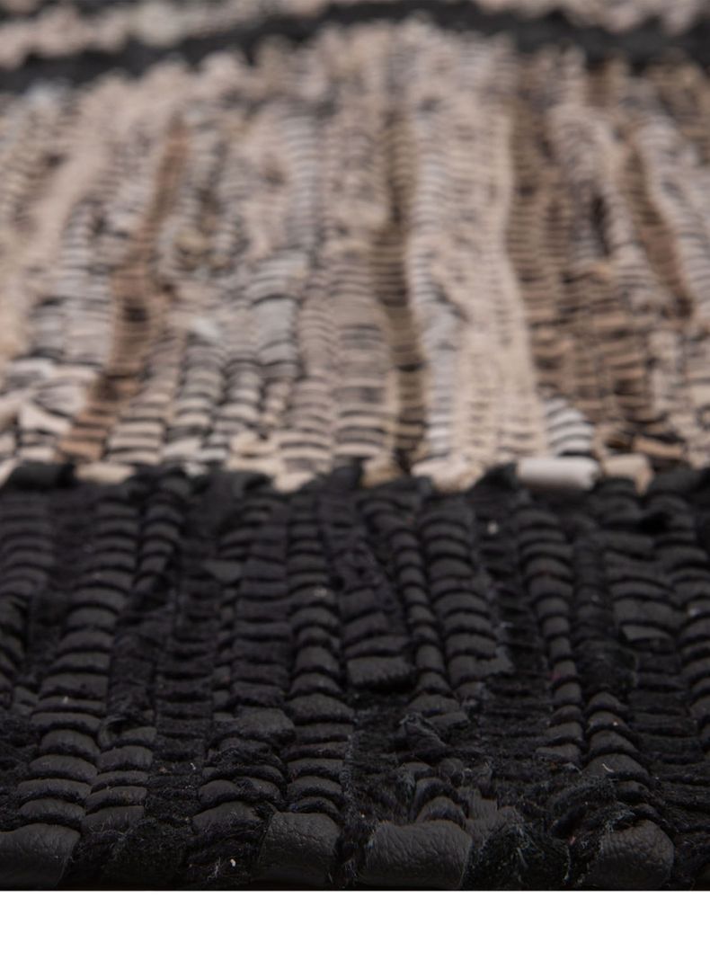 Alfombra Leather Mix 160x230 cm Gris-1