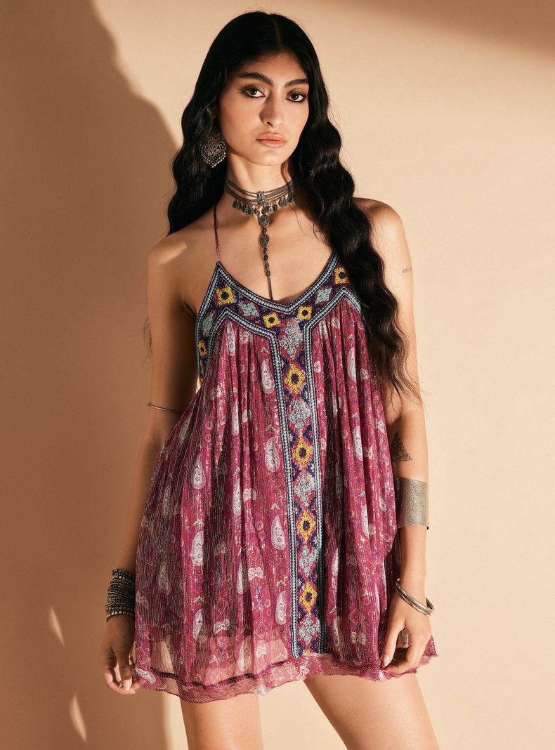 Vestidos Umbrale Ropa Umbrale Paris Vestido Crochet Con Escote Y