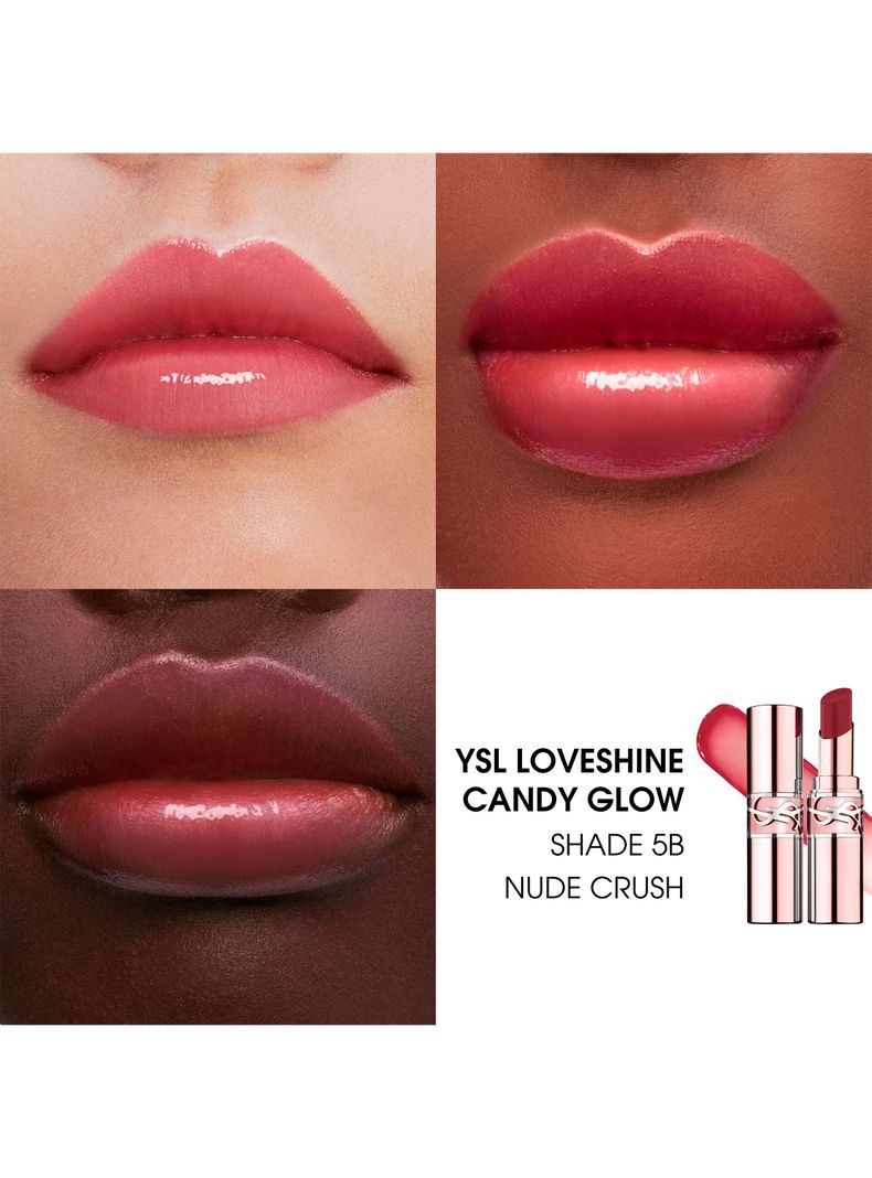 Bálsamo Labial YSL Loveshine Candy Glow 5B Nude Crush Yves Saint Laurent-2