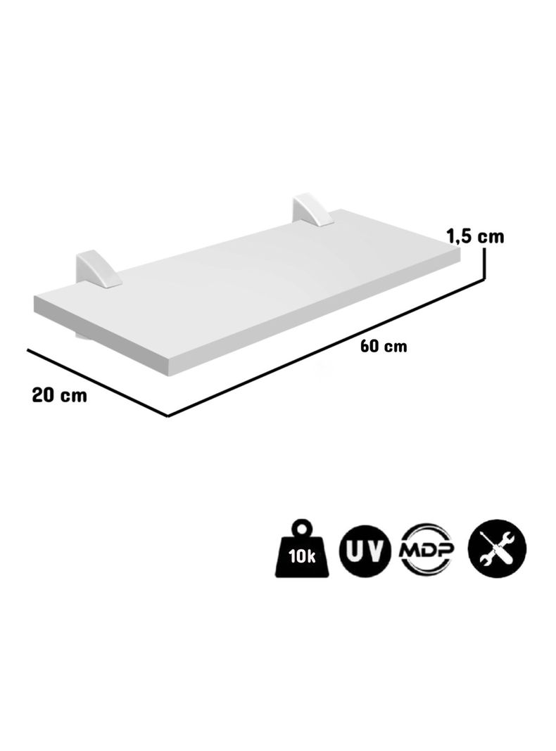 Set 2 Repisas Concept 60 cm Blanco-1