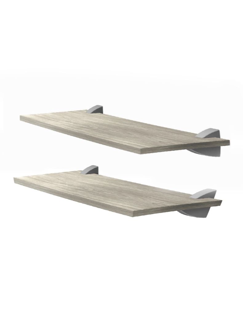 Pack 2 Repisas Concept 60 cm Gris-0