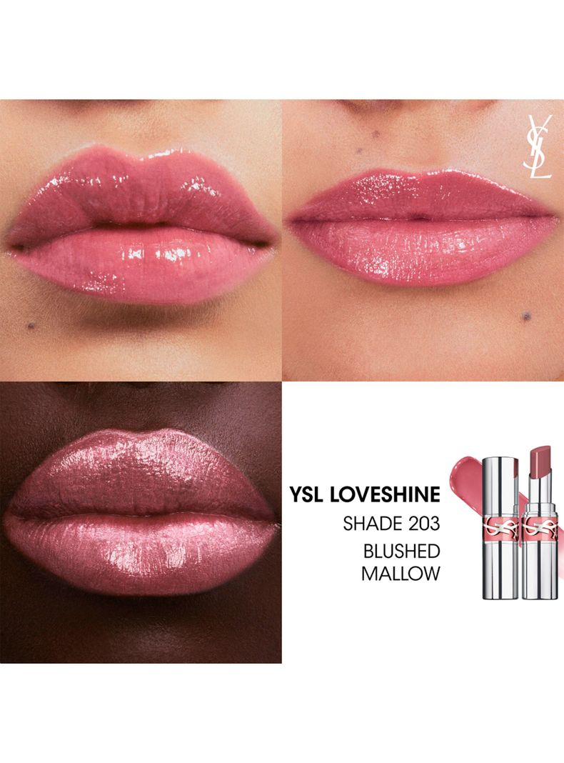 Labial YSL Loveshine 203 Blushed Mallow Yves Saint Laurent-2